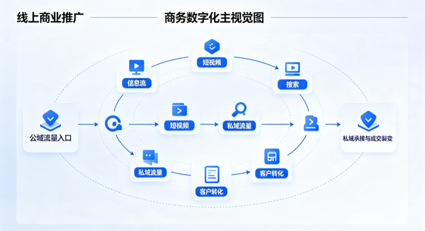 江岸区线上商业推广怎么做？全域流量闭环搭建与低成本转化实战指南